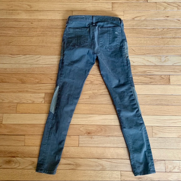 Rag & Bone Halifax Skinny Legging Army Green 25 - Picture 7 of 10